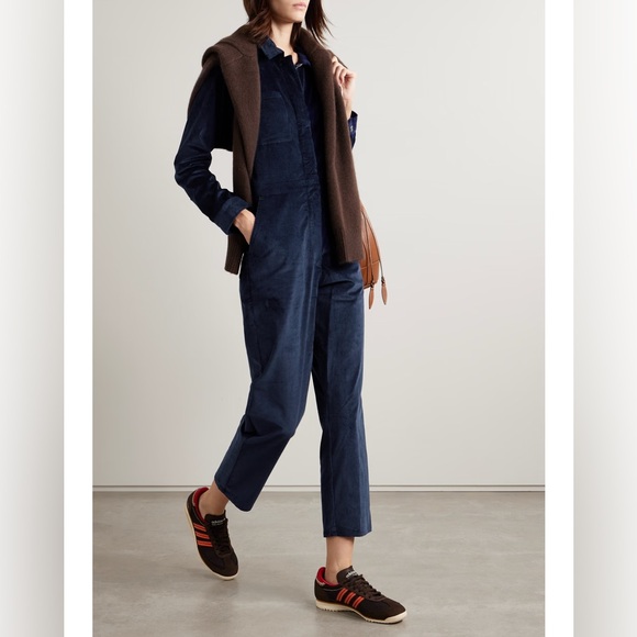RIVET UTILITY Bigwig Corduroy Jumpsuit in Navy Blue - Picture 14 of 14